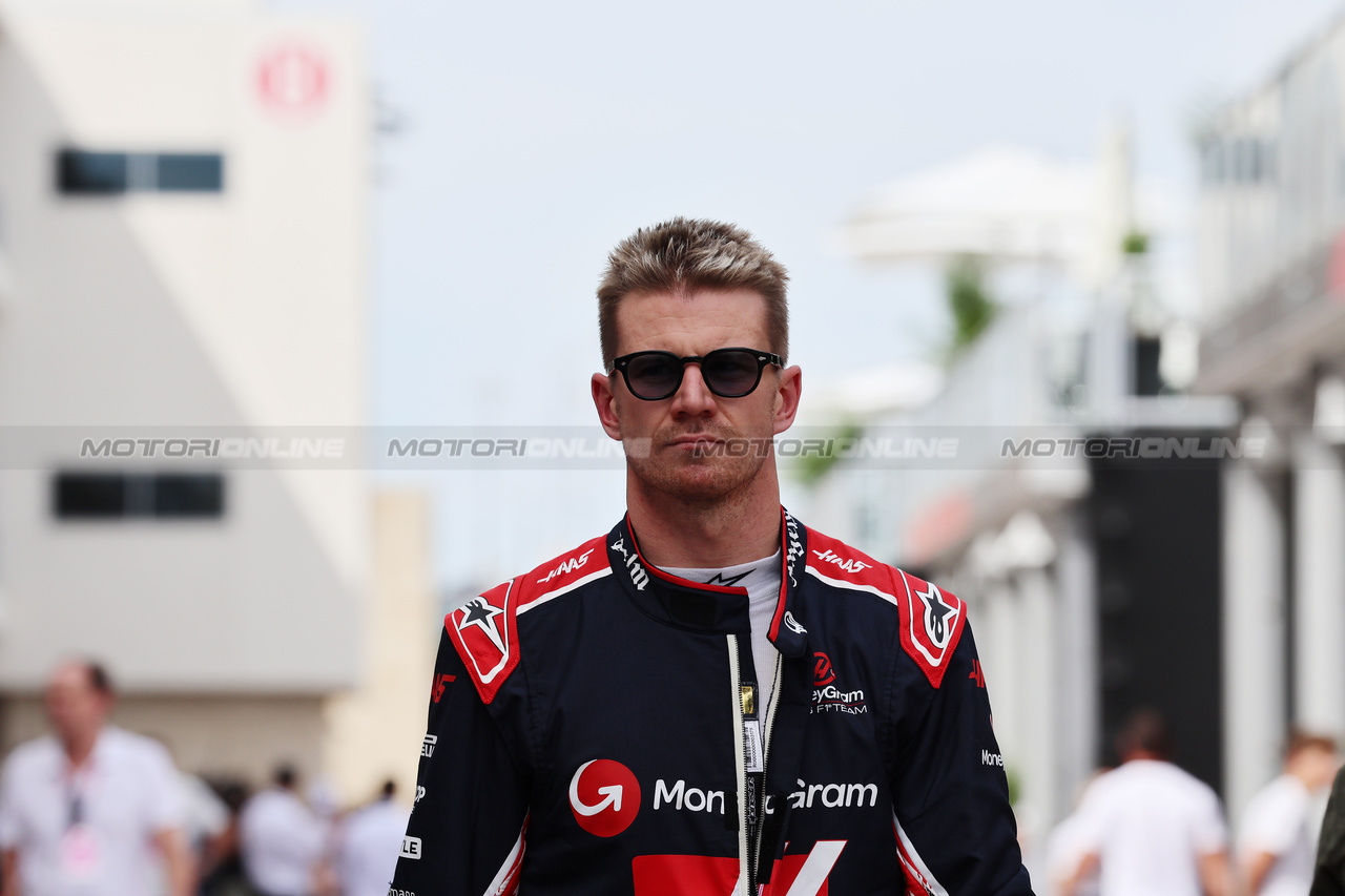 GP STATI UNITI, Nico Hulkenberg (GER) Haas F1 Team.

21.10.2023. Formula 1 World Championship, Rd 19, United States Grand Prix, Austin, Texas, USA, Sprint Day.

 - www.xpbimages.com, EMail: requests@xpbimages.com © Copyright: Rew / XPB Images