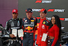 GP STATI UNITI, Sprint top three in parc ferme (L to R): Lewis Hamilton (GBR) Mercedes AMG F1, second; Max Verstappen (NLD) Red Bull Racing, winner; Charles Leclerc (MON) Ferrari, third; Sha'Carri Richardson (USA) Athlete.
21.10.2023. Formula 1 World Championship, Rd 19, United States Grand Prix, Austin, Texas, USA, Sprint Day.
- www.xpbimages.com, EMail: requests@xpbimages.com © Copyright: Price / XPB Images