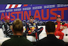 GP STATI UNITI, (L to R): Lewis Hamilton (GBR) Mercedes AMG F1; Max Verstappen (NLD) Red Bull Racing; e Charles Leclerc (MON) Ferrari,  in the post Sprint FIA Press Conference.
21.10.2023. Formula 1 World Championship, Rd 19, United States Grand Prix, Austin, Texas, USA, Sprint Day.
- www.xpbimages.com, EMail: requests@xpbimages.com © Copyright: Bearne / XPB Images