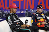GP STATI UNITI, (L to R): Lewis Hamilton (GBR) Mercedes AMG F1 e Max Verstappen (NLD) Red Bull Racing in the post Sprint FIA Press Conference.
21.10.2023. Formula 1 World Championship, Rd 19, United States Grand Prix, Austin, Texas, USA, Sprint Day.
- www.xpbimages.com, EMail: requests@xpbimages.com © Copyright: Bearne / XPB Images
