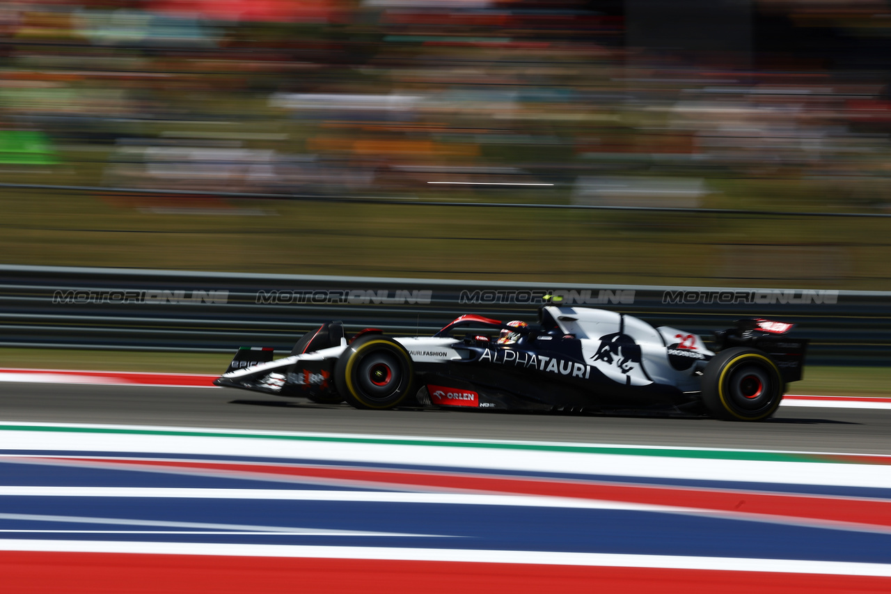 GP STATI UNITI, Yuki Tsunoda (JPN) AlphaTauri AT04.



20.10.2023. Formula 1 World Championship, Rd 19, United States Grand Prix, Austin, Texas, USA, Qualifiche Day

 - www.xpbimages.com, EMail: requests@xpbimages.com © Copyright: Coates / XPB Images