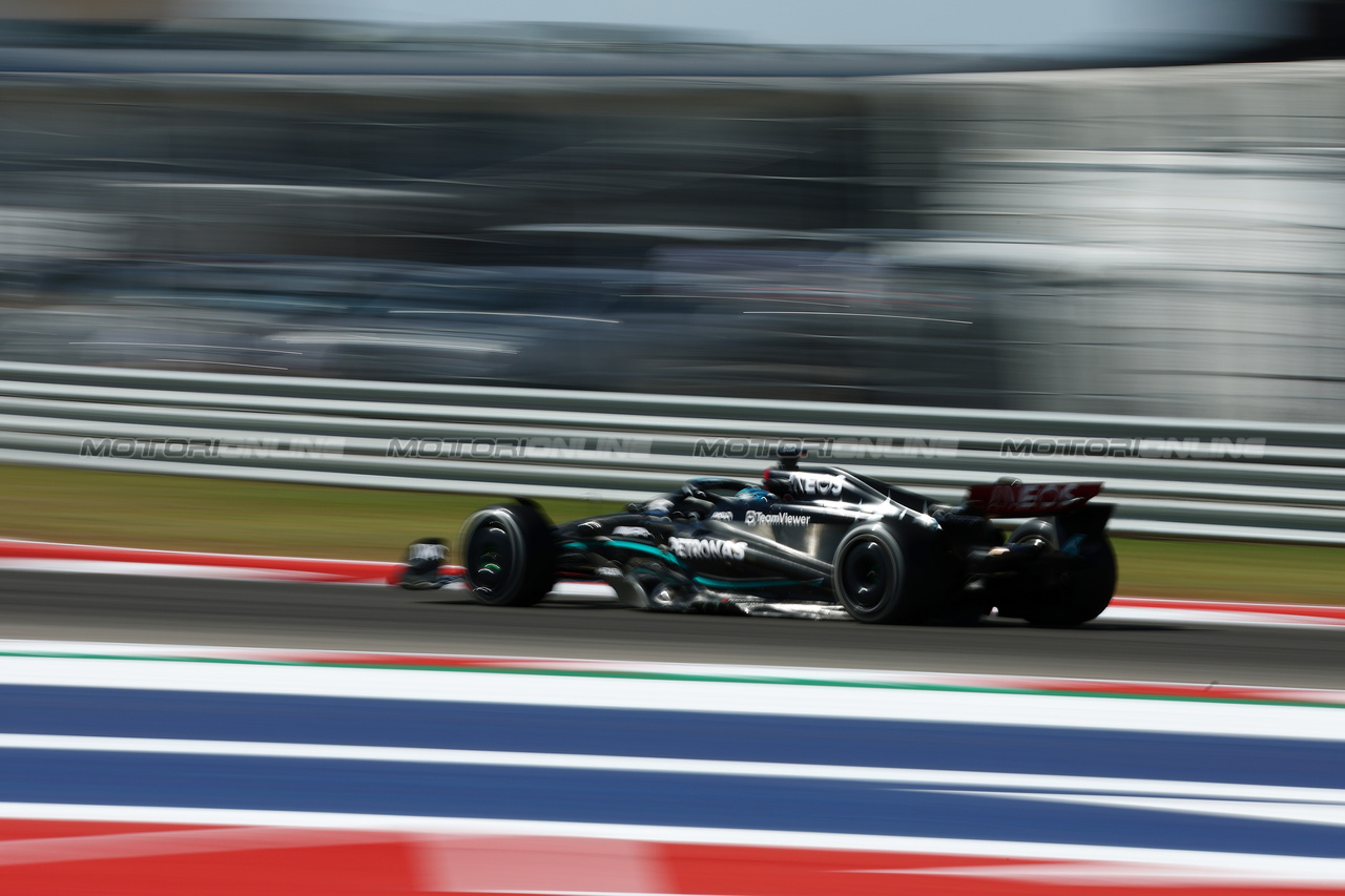 GP STATI UNITI, George Russell (GBR) Mercedes AMG F1 W14.

20.10.2023. Formula 1 World Championship, Rd 19, United States Grand Prix, Austin, Texas, USA, Qualifiche Day

 - www.xpbimages.com, EMail: requests@xpbimages.com © Copyright: Coates / XPB Images
