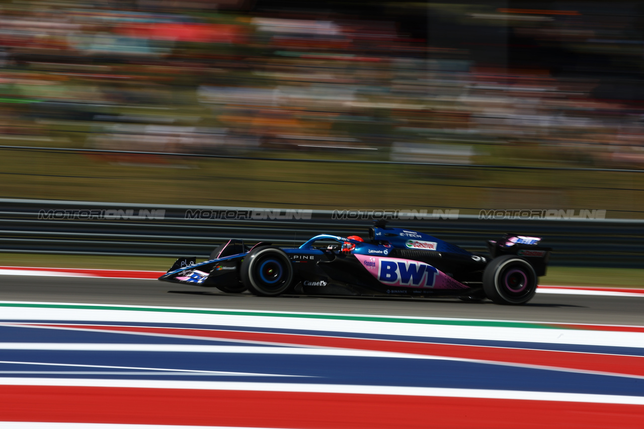GP STATI UNITI, Esteban Ocon (FRA) Alpine F1 Team A523.

20.10.2023. Formula 1 World Championship, Rd 19, United States Grand Prix, Austin, Texas, USA, Qualifiche Day

 - www.xpbimages.com, EMail: requests@xpbimages.com © Copyright: Coates / XPB Images