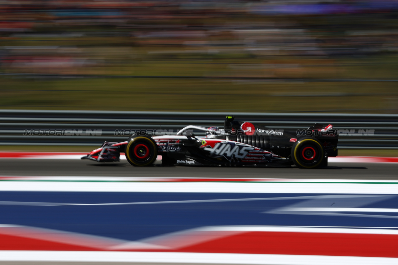 GP STATI UNITI, Nico Hulkenberg (GER) Haas VF-23.

20.10.2023. Formula 1 World Championship, Rd 19, United States Grand Prix, Austin, Texas, USA, Qualifiche Day

 - www.xpbimages.com, EMail: requests@xpbimages.com © Copyright: Coates / XPB Images