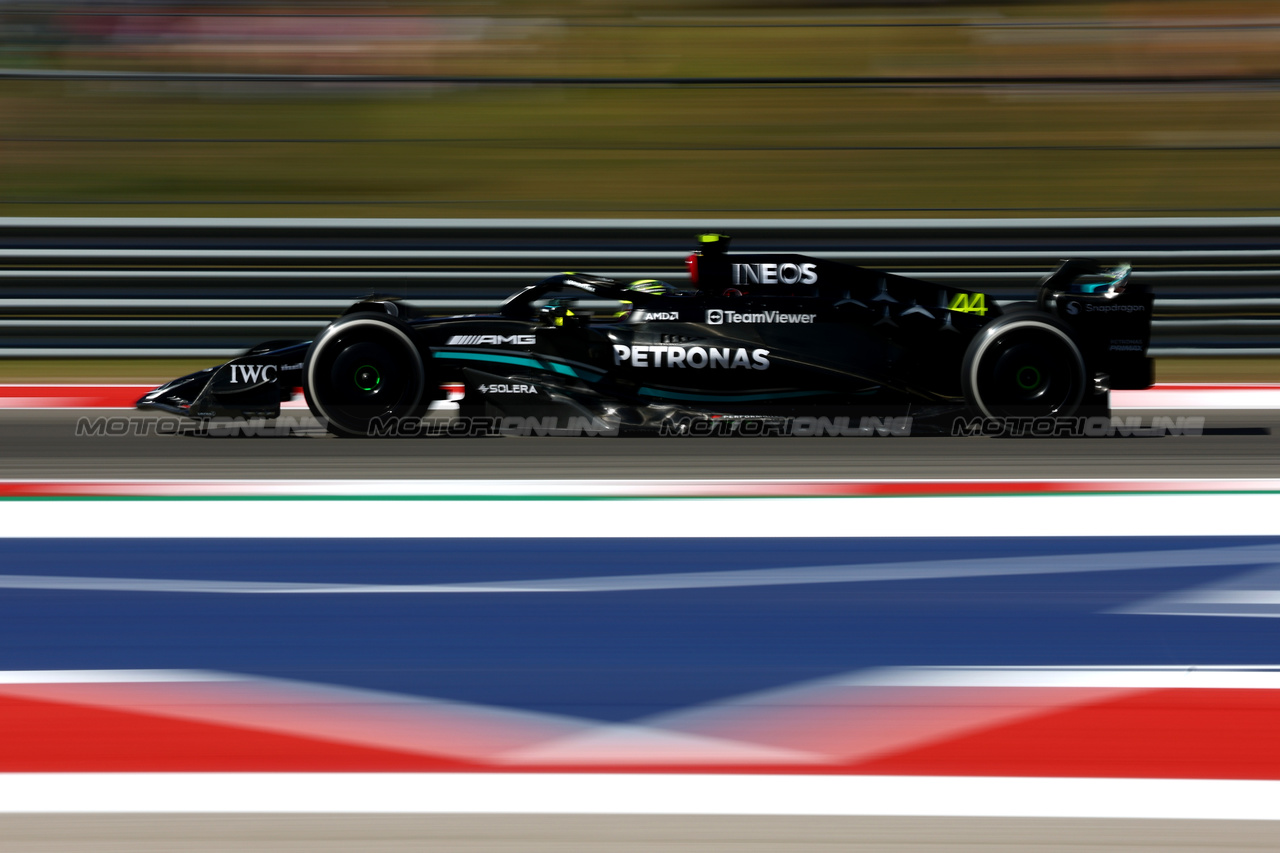 GP STATI UNITI, Lewis Hamilton (GBR) Mercedes AMG F1 W14.

20.10.2023. Formula 1 World Championship, Rd 19, United States Grand Prix, Austin, Texas, USA, Qualifiche Day

 - www.xpbimages.com, EMail: requests@xpbimages.com © Copyright: Coates / XPB Images
