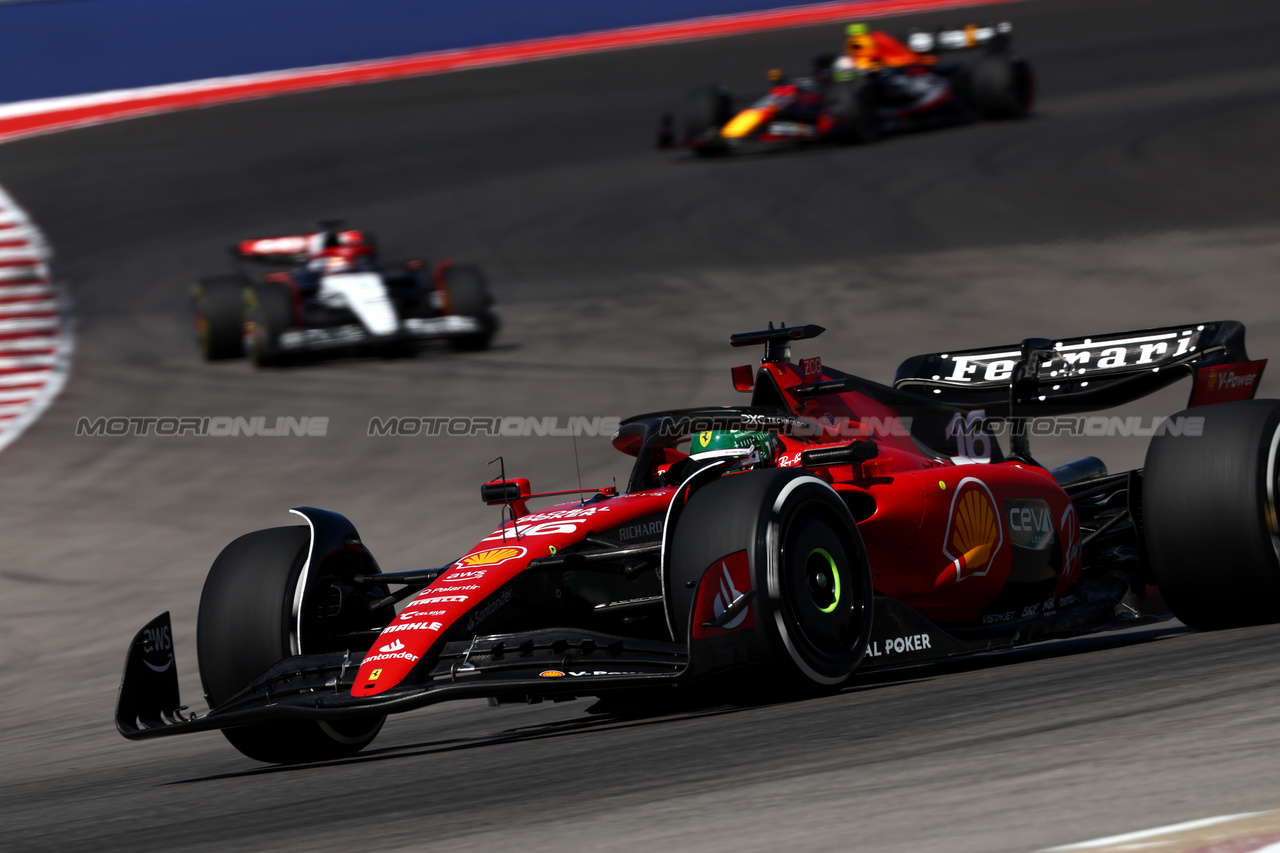 GP STATI UNITI, Charles Leclerc (MON) Ferrari SF-23.

20.10.2023. Formula 1 World Championship, Rd 19, United States Grand Prix, Austin, Texas, USA, Qualifiche Day

 - www.xpbimages.com, EMail: requests@xpbimages.com © Copyright: Coates / XPB Images