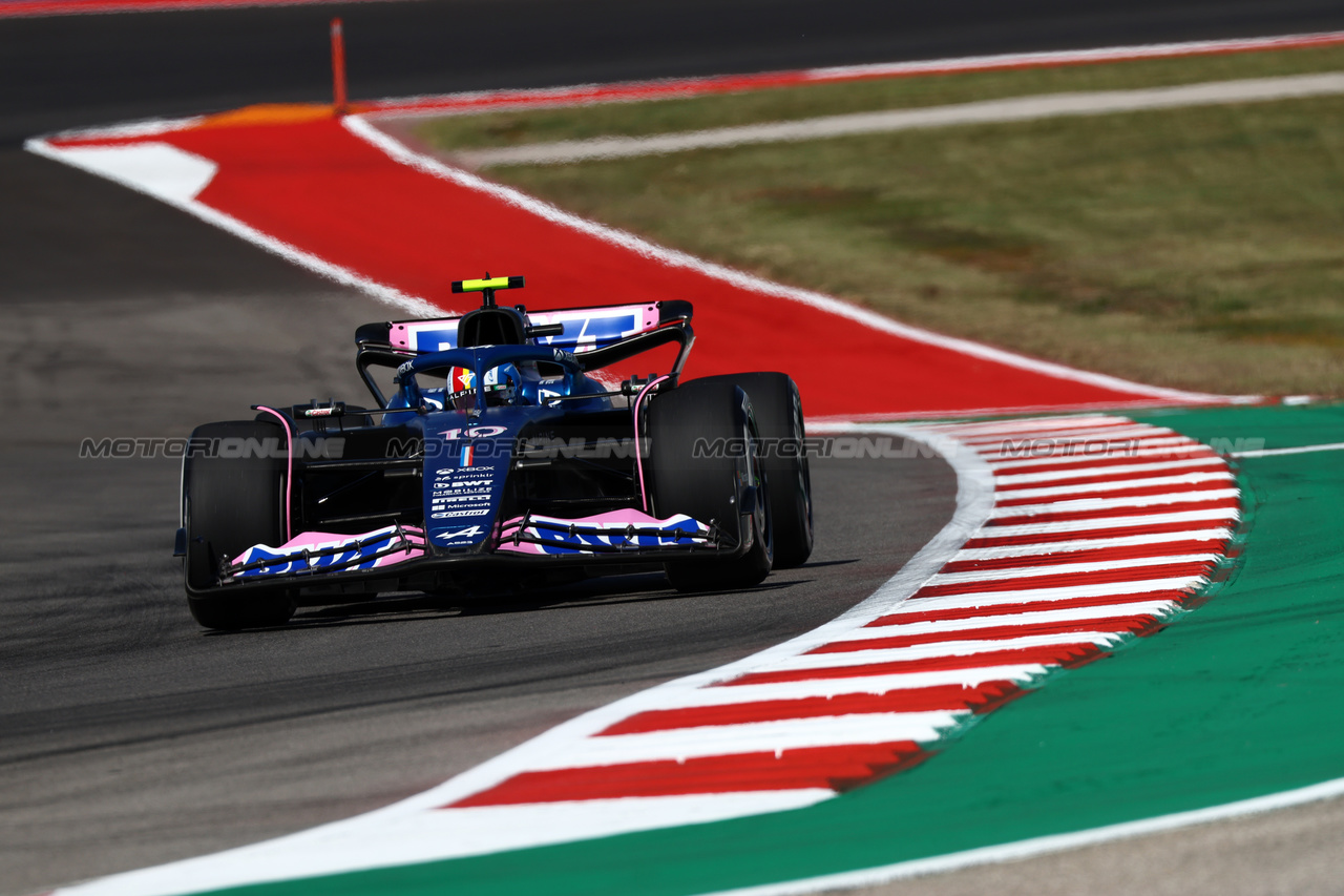 GP STATI UNITI, Pierre Gasly (FRA) Alpine F1 Team A523.

20.10.2023. Formula 1 World Championship, Rd 19, United States Grand Prix, Austin, Texas, USA, Qualifiche Day

 - www.xpbimages.com, EMail: requests@xpbimages.com © Copyright: Coates / XPB Images