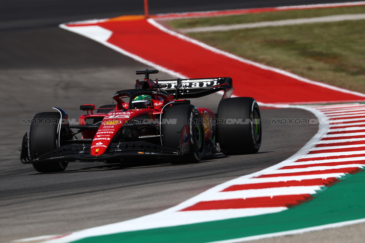 GP STATI UNITI, Charles Leclerc (MON) Ferrari SF-23.

20.10.2023. Formula 1 World Championship, Rd 19, United States Grand Prix, Austin, Texas, USA, Qualifiche Day

 - www.xpbimages.com, EMail: requests@xpbimages.com © Copyright: Coates / XPB Images