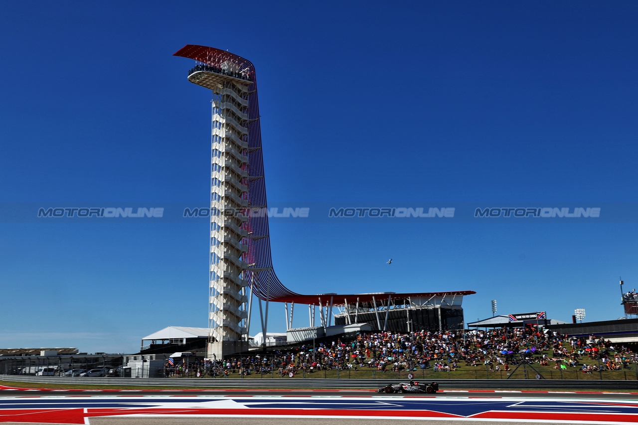 GP STATI UNITI, Nico Hulkenberg (GER) Haas VF-23.

20.10.2023. Formula 1 World Championship, Rd 19, United States Grand Prix, Austin, Texas, USA, Qualifiche Day

 - www.xpbimages.com, EMail: requests@xpbimages.com © Copyright: Coates / XPB Images