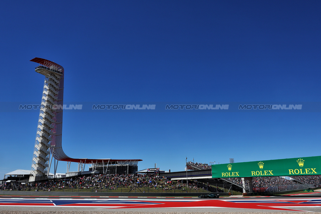 GP STATI UNITI, Fernando Alonso (ESP) Aston Martin F1 Team AMR23.

20.10.2023. Formula 1 World Championship, Rd 19, United States Grand Prix, Austin, Texas, USA, Qualifiche Day

- www.xpbimages.com, EMail: requests@xpbimages.com © Copyright: Moy / XPB Images