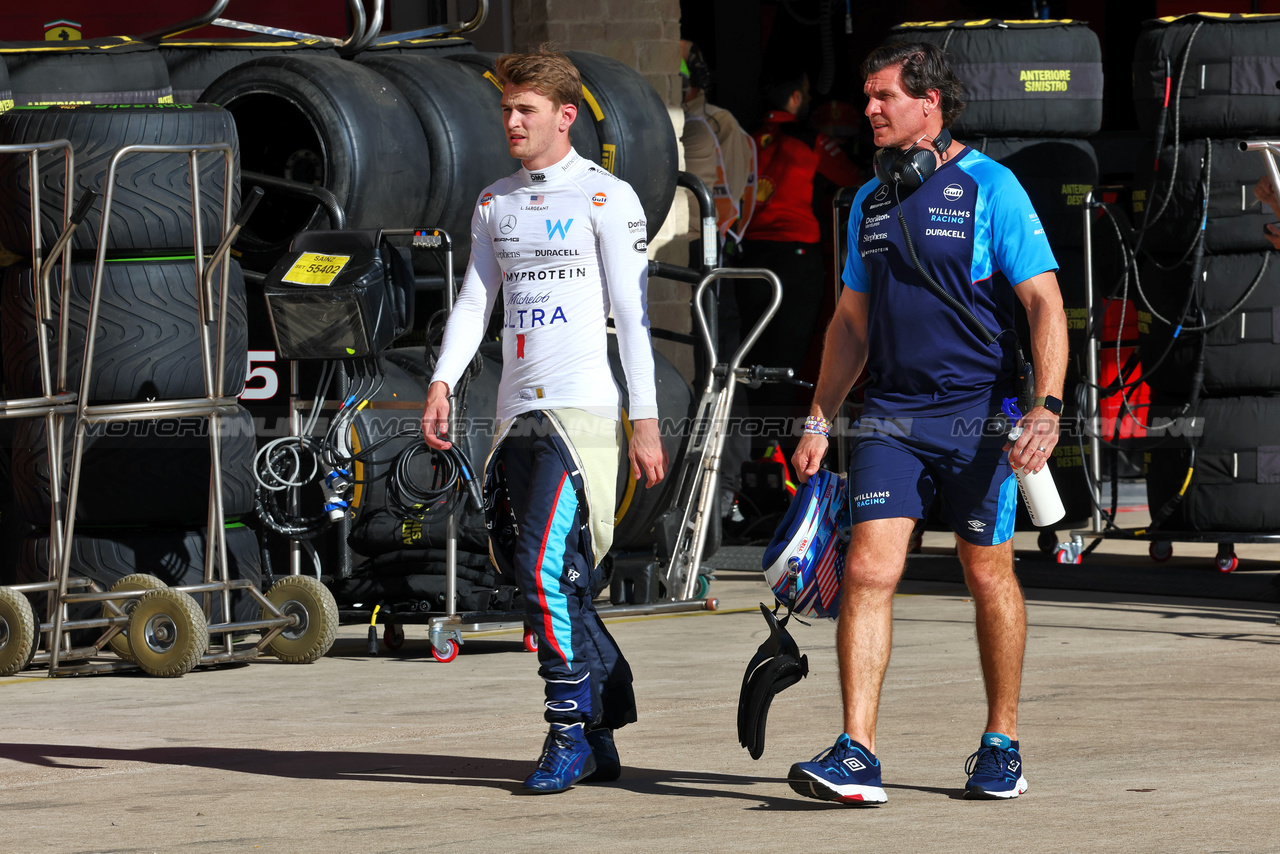 GP STATI UNITI, Logan Sargeant (USA) Williams Racing.

20.10.2023. Formula 1 World Championship, Rd 19, United States Grand Prix, Austin, Texas, USA, Qualifiche Day

- www.xpbimages.com, EMail: requests@xpbimages.com © Copyright: Batchelor / XPB Images