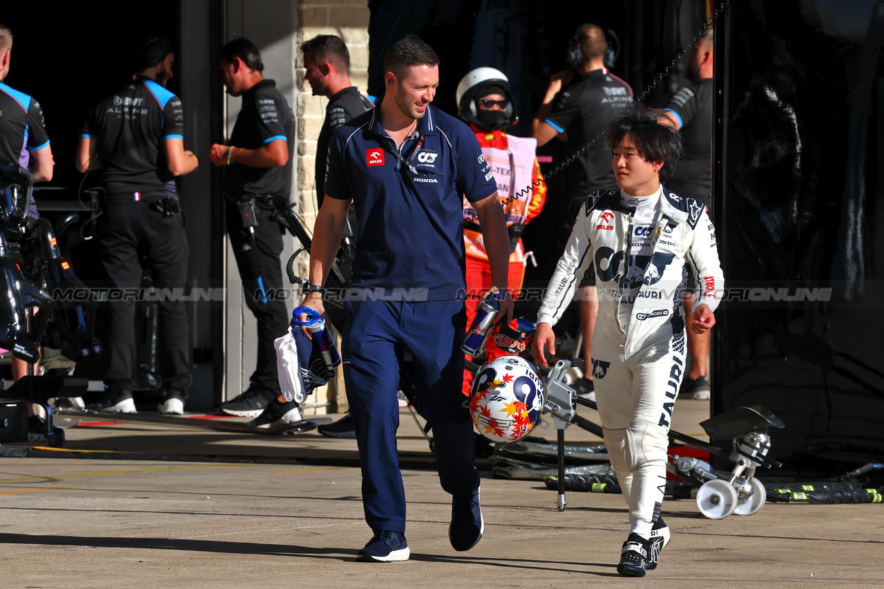 GP STATI UNITI, Yuki Tsunoda (JPN) AlphaTauri.

20.10.2023. Formula 1 World Championship, Rd 19, United States Grand Prix, Austin, Texas, USA, Qualifiche Day

- www.xpbimages.com, EMail: requests@xpbimages.com © Copyright: Batchelor / XPB Images