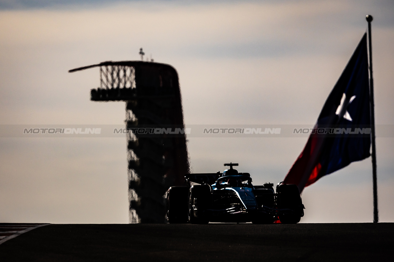 GP STATI UNITI, Esteban Ocon (FRA) Alpine F1 Team A523.

20.10.2023. Formula 1 World Championship, Rd 19, United States Grand Prix, Austin, Texas, USA, Qualifiche Day

- www.xpbimages.com, EMail: requests@xpbimages.com © Copyright: Bearne / XPB Images