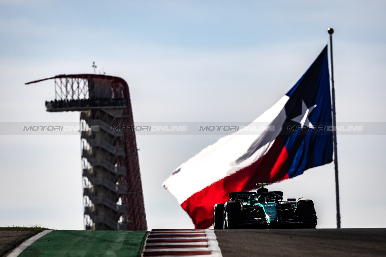 GP STATI UNITI, Fernando Alonso (ESP) Aston Martin F1 Team AMR23.

20.10.2023. Formula 1 World Championship, Rd 19, United States Grand Prix, Austin, Texas, USA, Qualifiche Day

- www.xpbimages.com, EMail: requests@xpbimages.com © Copyright: Bearne / XPB Images