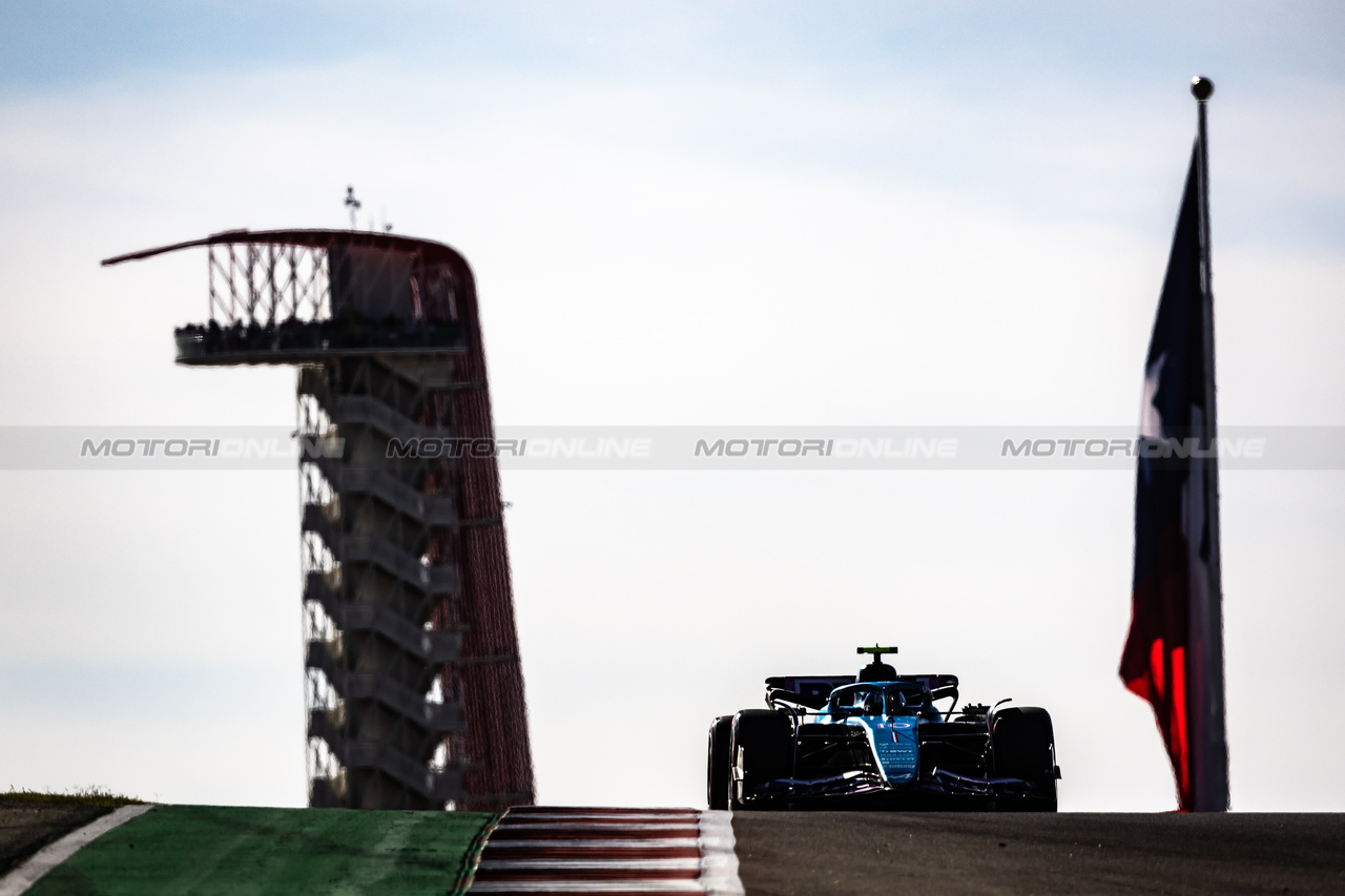 GP STATI UNITI, Pierre Gasly (FRA) Alpine F1 Team A523.

20.10.2023. Formula 1 World Championship, Rd 19, United States Grand Prix, Austin, Texas, USA, Qualifiche Day

- www.xpbimages.com, EMail: requests@xpbimages.com © Copyright: Bearne / XPB Images