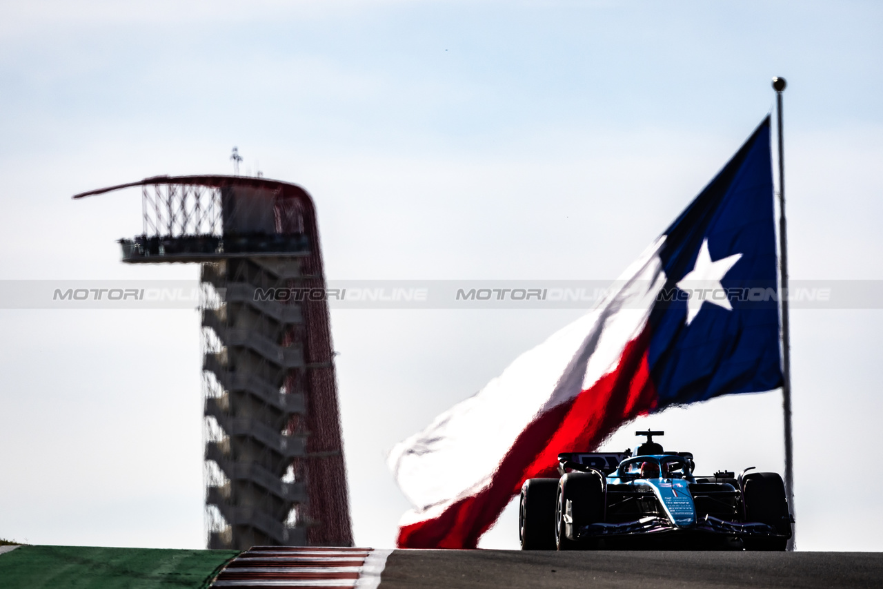 GP STATI UNITI, Esteban Ocon (FRA) Alpine F1 Team A523.

20.10.2023. Formula 1 World Championship, Rd 19, United States Grand Prix, Austin, Texas, USA, Qualifiche Day

- www.xpbimages.com, EMail: requests@xpbimages.com © Copyright: Bearne / XPB Images