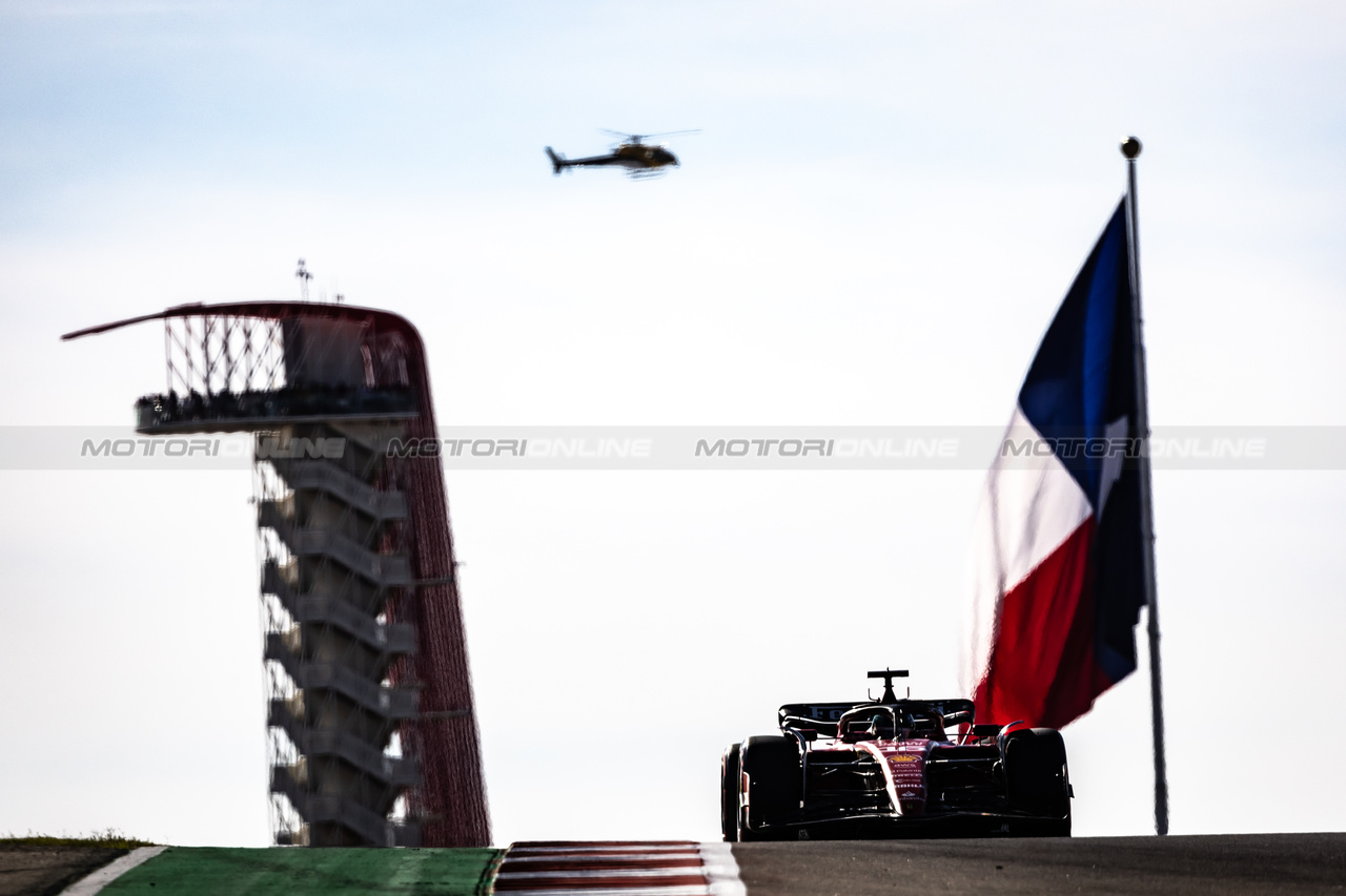 GP STATI UNITI, Charles Leclerc (MON) Ferrari SF-23.

20.10.2023. Formula 1 World Championship, Rd 19, United States Grand Prix, Austin, Texas, USA, Qualifiche Day

- www.xpbimages.com, EMail: requests@xpbimages.com © Copyright: Bearne / XPB Images