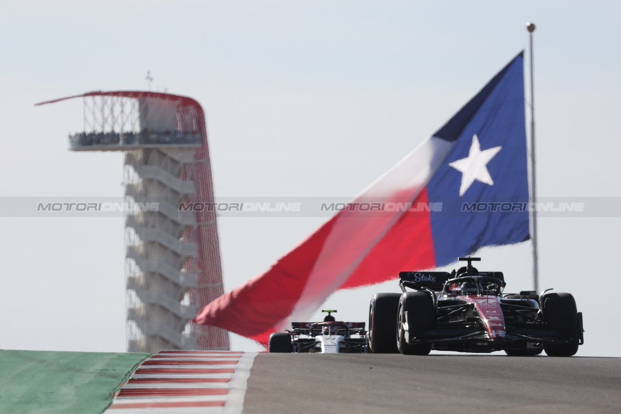 GP STATI UNITI, Valtteri Bottas (FIN) Alfa Romeo F1 Team C43.

20.10.2023. Formula 1 World Championship, Rd 19, United States Grand Prix, Austin, Texas, USA, Qualifiche Day

- www.xpbimages.com, EMail: requests@xpbimages.com © Copyright: Bearne / XPB Images