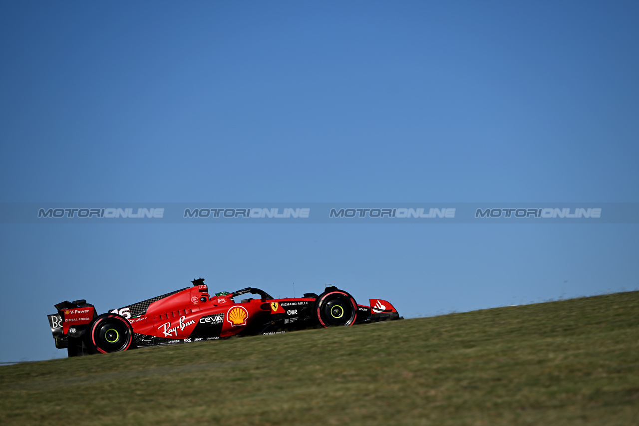 GP STATI UNITI, Charles Leclerc (MON) Ferrari SF-23.

20.10.2023. Formula 1 World Championship, Rd 19, United States Grand Prix, Austin, Texas, USA, Qualifiche Day

- www.xpbimages.com, EMail: requests@xpbimages.com © Copyright: Price / XPB Images