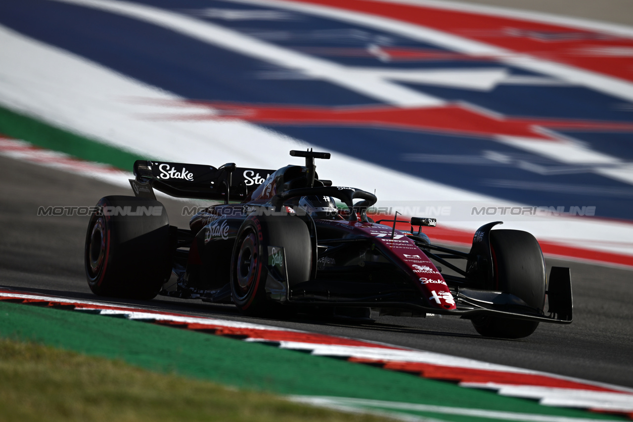 GP STATI UNITI, Valtteri Bottas (FIN) Alfa Romeo F1 Team C43.

20.10.2023. Formula 1 World Championship, Rd 19, United States Grand Prix, Austin, Texas, USA, Qualifiche Day

- www.xpbimages.com, EMail: requests@xpbimages.com © Copyright: Price / XPB Images
