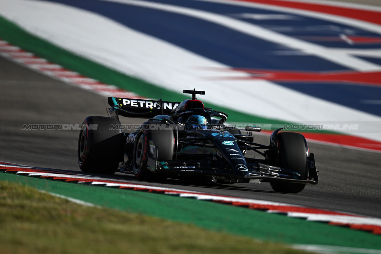 GP STATI UNITI, George Russell (GBR) Mercedes AMG F1 W14.

20.10.2023. Formula 1 World Championship, Rd 19, United States Grand Prix, Austin, Texas, USA, Qualifiche Day

- www.xpbimages.com, EMail: requests@xpbimages.com © Copyright: Price / XPB Images