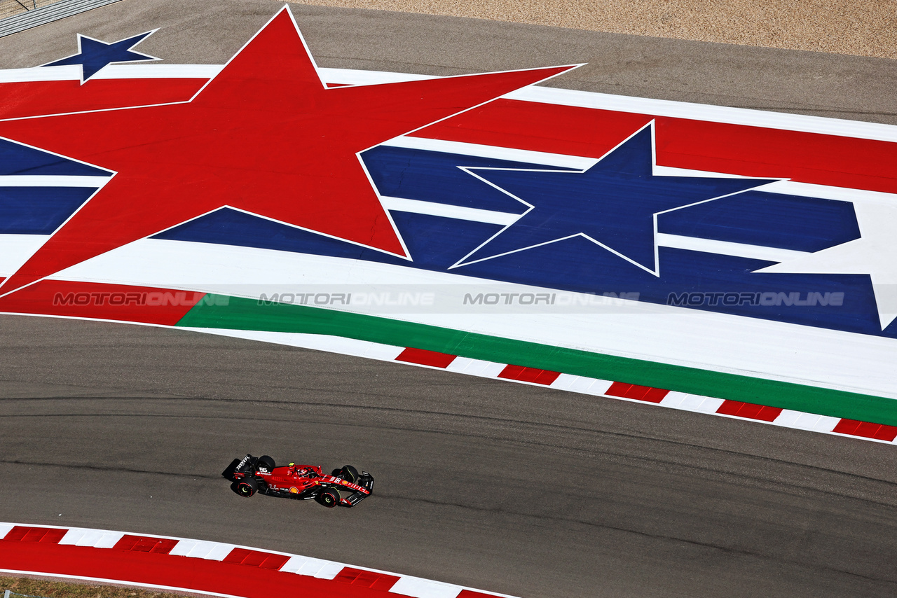 GP STATI UNITI, Carlos Sainz Jr (ESP) Ferrari SF-23.

20.10.2023. Formula 1 World Championship, Rd 19, United States Grand Prix, Austin, Texas, USA, Qualifiche Day

- www.xpbimages.com, EMail: requests@xpbimages.com © Copyright: Moy / XPB Images
