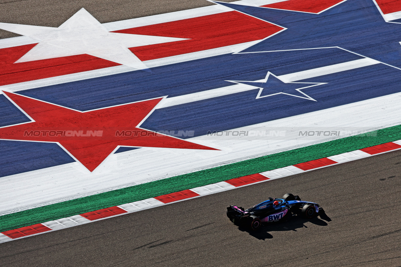GP STATI UNITI, Esteban Ocon (FRA) Alpine F1 Team A523.

20.10.2023. Formula 1 World Championship, Rd 19, United States Grand Prix, Austin, Texas, USA, Qualifiche Day

- www.xpbimages.com, EMail: requests@xpbimages.com © Copyright: Moy / XPB Images