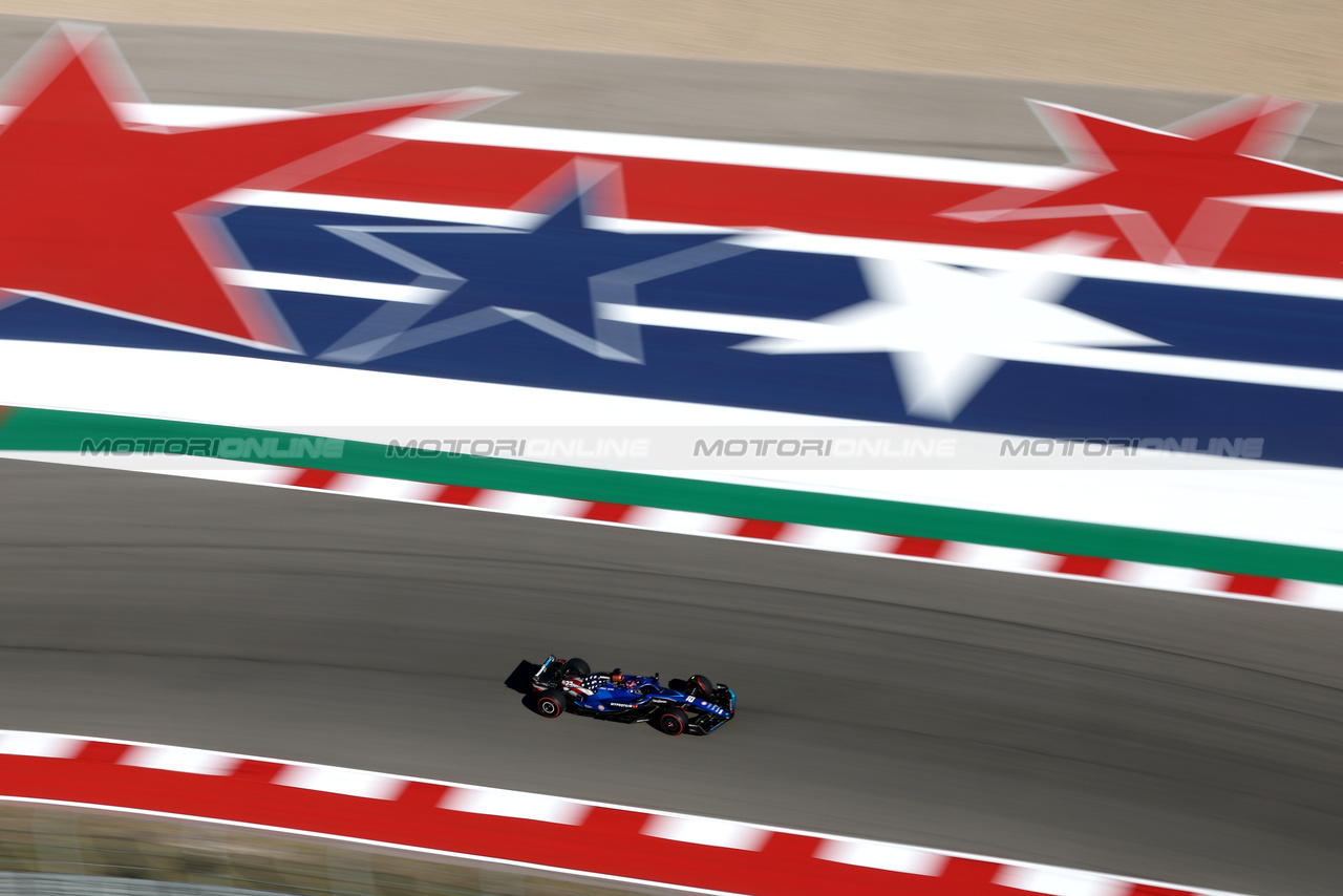GP STATI UNITI, Alexander Albon (THA) Williams Racing FW45.

20.10.2023. Formula 1 World Championship, Rd 19, United States Grand Prix, Austin, Texas, USA, Qualifiche Day

- www.xpbimages.com, EMail: requests@xpbimages.com © Copyright: Moy / XPB Images