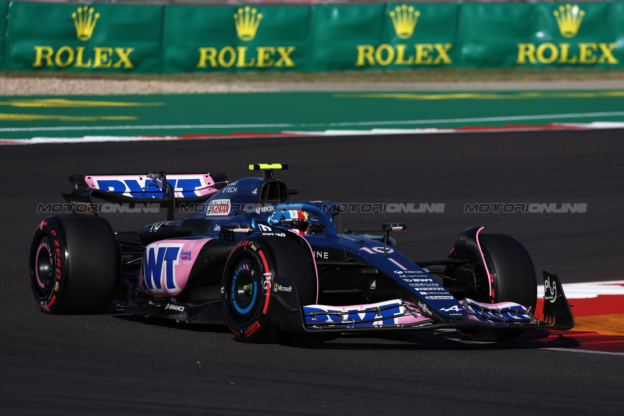 GP STATI UNITI, Pierre Gasly (FRA) Alpine F1 Team A523.

20.10.2023. Formula 1 World Championship, Rd 19, United States Grand Prix, Austin, Texas, USA, Qualifiche Day

- www.xpbimages.com, EMail: requests@xpbimages.com © Copyright: Moy / XPB Images