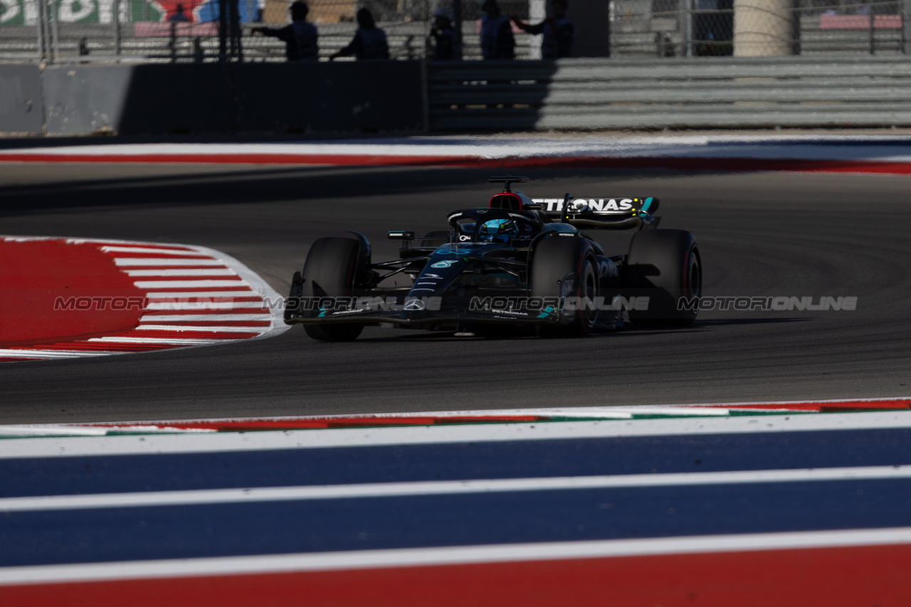 GP STATI UNITI, George Russell (GBR) Mercedes AMG F1 W14.

20.10.2023. Formula 1 World Championship, Rd 19, United States Grand Prix, Austin, Texas, USA, Qualifiche Day

 - www.xpbimages.com, EMail: requests@xpbimages.com © Copyright: Rew / XPB Images