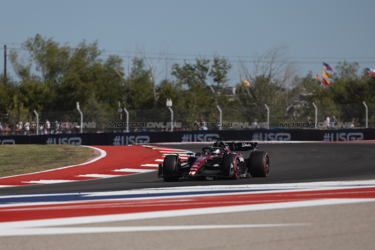 GP STATI UNITI, Valtteri Bottas (FIN) Alfa Romeo F1 Team C43.

20.10.2023. Formula 1 World Championship, Rd 19, United States Grand Prix, Austin, Texas, USA, Qualifiche Day

 - www.xpbimages.com, EMail: requests@xpbimages.com © Copyright: Rew / XPB Images