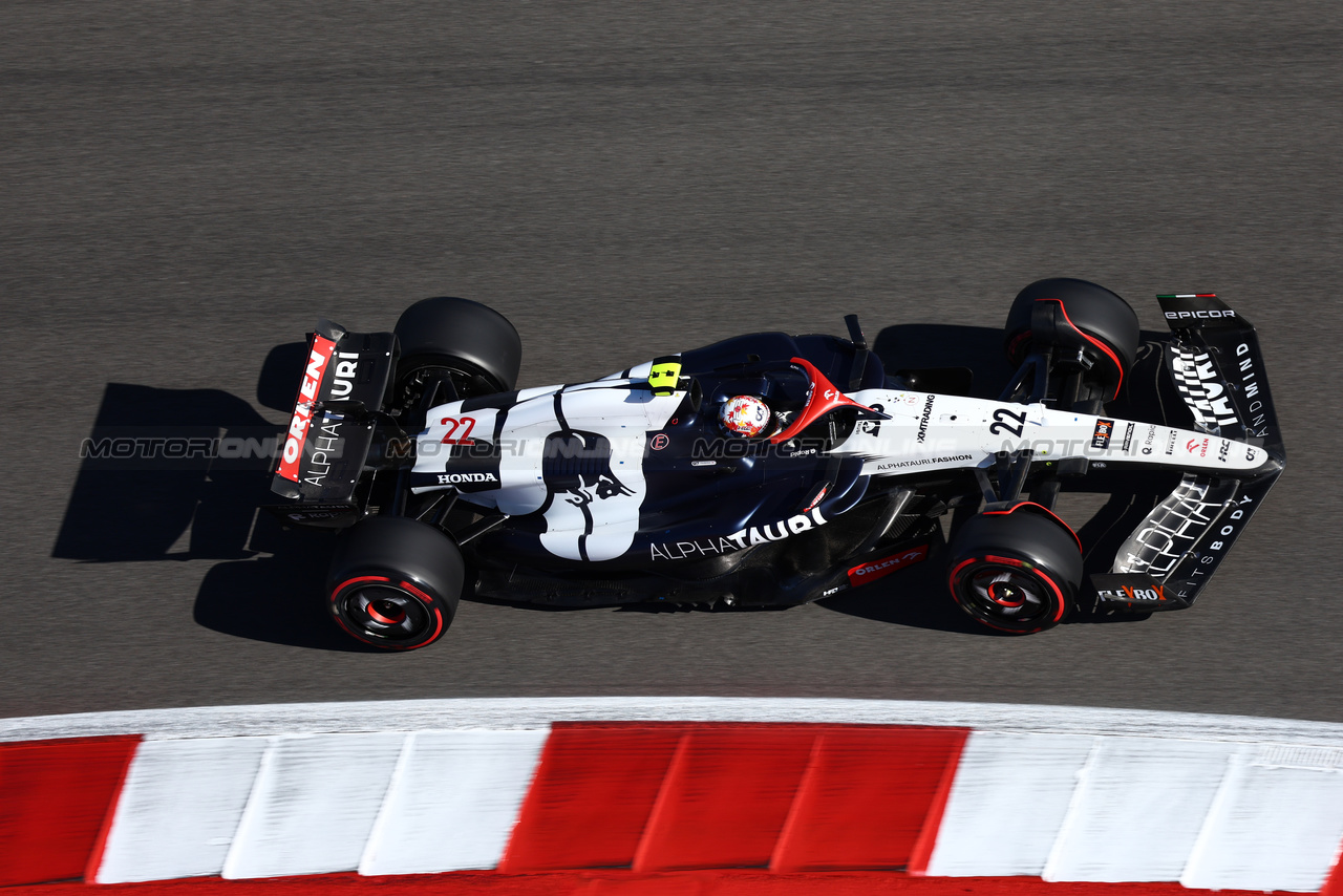 GP STATI UNITI, Yuki Tsunoda (JPN) AlphaTauri AT04.

20.10.2023. Formula 1 World Championship, Rd 19, United States Grand Prix, Austin, Texas, USA, Qualifiche Day

 - www.xpbimages.com, EMail: requests@xpbimages.com © Copyright: Coates / XPB Images