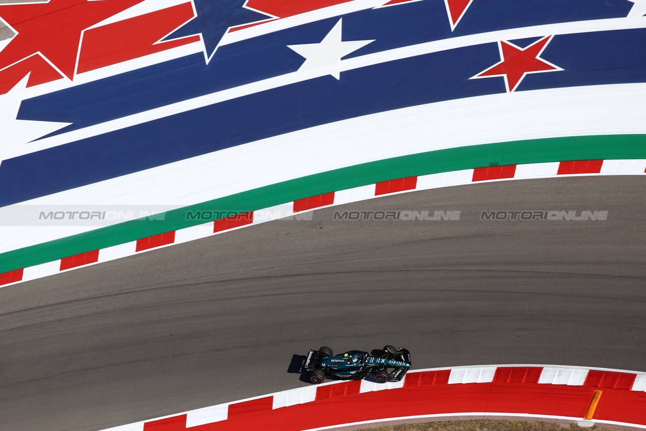 GP STATI UNITI, Fernando Alonso (ESP) Aston Martin F1 Team AMR23.

20.10.2023. Formula 1 World Championship, Rd 19, United States Grand Prix, Austin, Texas, USA, Qualifiche Day

 - www.xpbimages.com, EMail: requests@xpbimages.com © Copyright: Coates / XPB Images