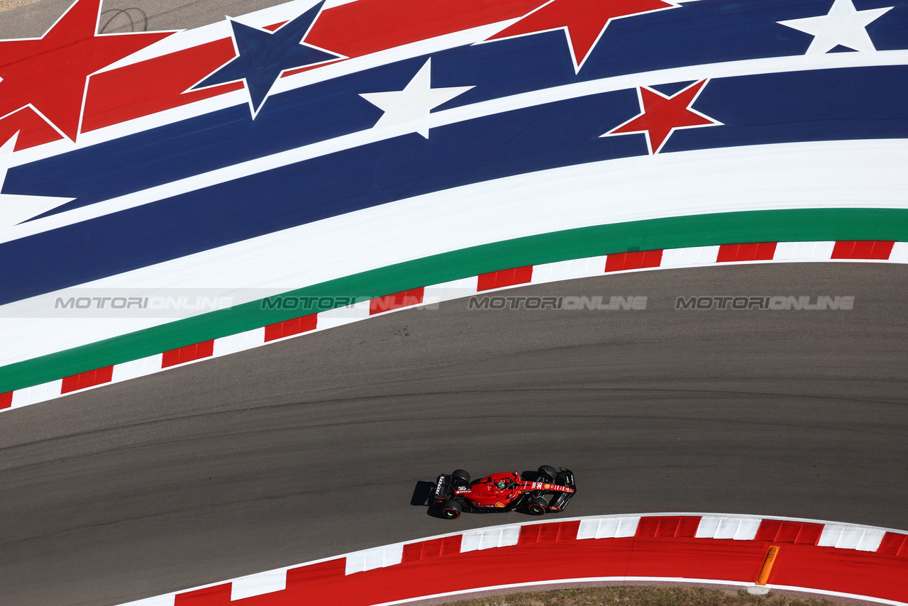 GP STATI UNITI, Charles Leclerc (MON) Ferrari SF-23.

20.10.2023. Formula 1 World Championship, Rd 19, United States Grand Prix, Austin, Texas, USA, Qualifiche Day

 - www.xpbimages.com, EMail: requests@xpbimages.com © Copyright: Coates / XPB Images