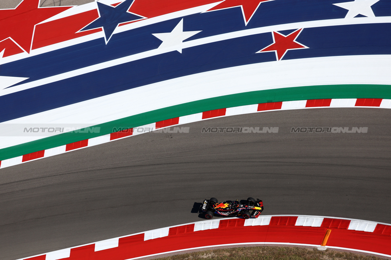 GP STATI UNITI, Max Verstappen (NLD) Red Bull Racing RB19.

20.10.2023. Formula 1 World Championship, Rd 19, United States Grand Prix, Austin, Texas, USA, Qualifiche Day

 - www.xpbimages.com, EMail: requests@xpbimages.com © Copyright: Coates / XPB Images