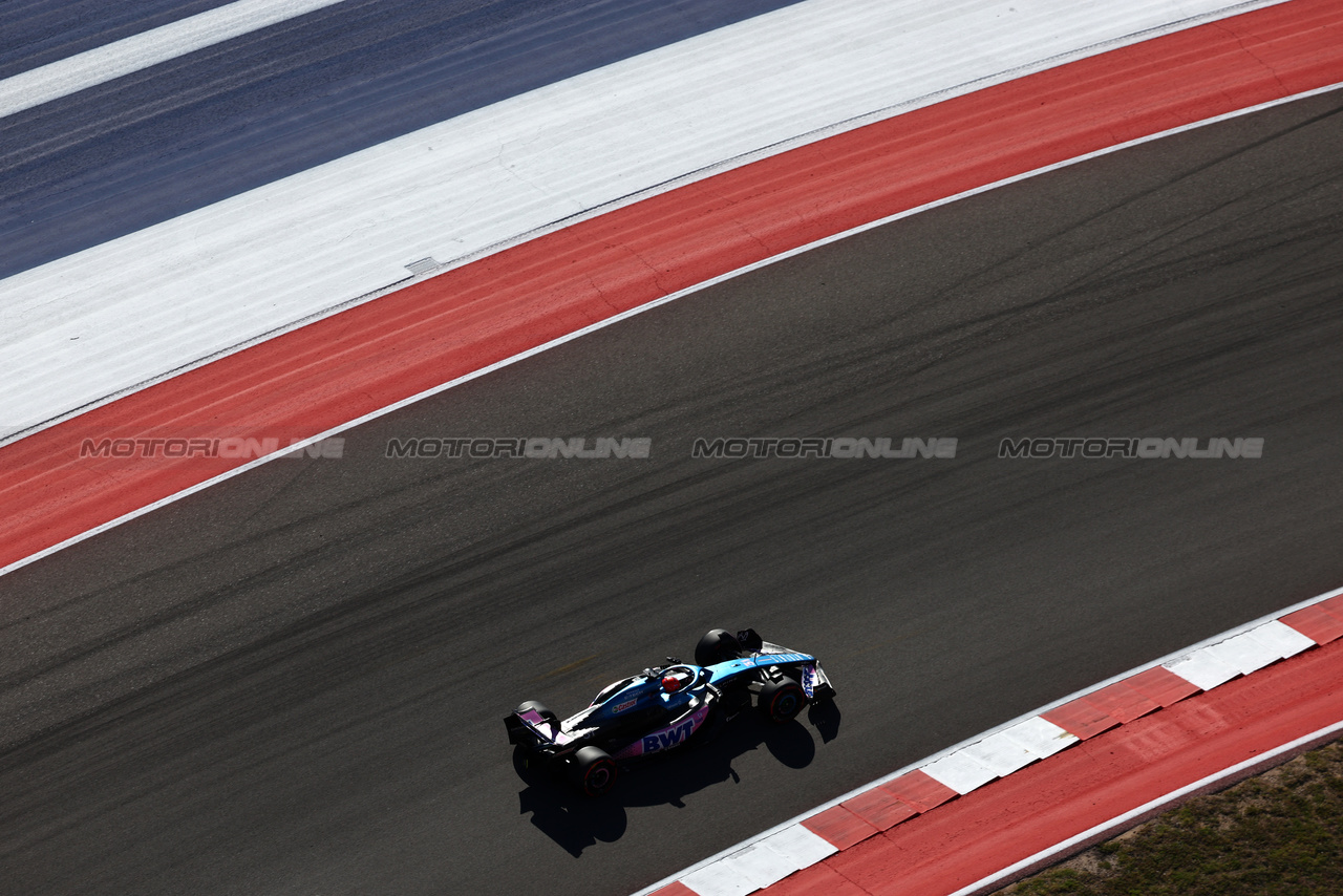 GP STATI UNITI, Esteban Ocon (FRA) Alpine F1 Team A523.

20.10.2023. Formula 1 World Championship, Rd 19, United States Grand Prix, Austin, Texas, USA, Qualifiche Day

 - www.xpbimages.com, EMail: requests@xpbimages.com © Copyright: Coates / XPB Images