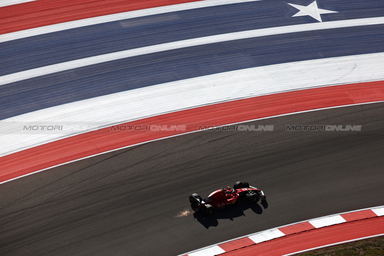 GP STATI UNITI, Charles Leclerc (MON) Ferrari SF-23.

20.10.2023. Formula 1 World Championship, Rd 19, United States Grand Prix, Austin, Texas, USA, Qualifiche Day

 - www.xpbimages.com, EMail: requests@xpbimages.com © Copyright: Coates / XPB Images