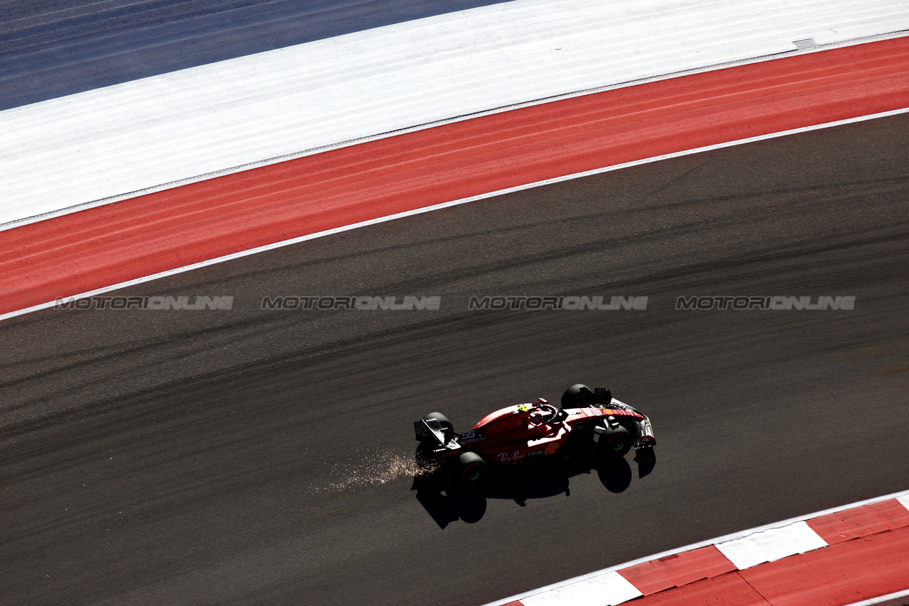 GP STATI UNITI, Carlos Sainz Jr (ESP) Ferrari SF-23.

20.10.2023. Formula 1 World Championship, Rd 19, United States Grand Prix, Austin, Texas, USA, Qualifiche Day

 - www.xpbimages.com, EMail: requests@xpbimages.com © Copyright: Coates / XPB Images