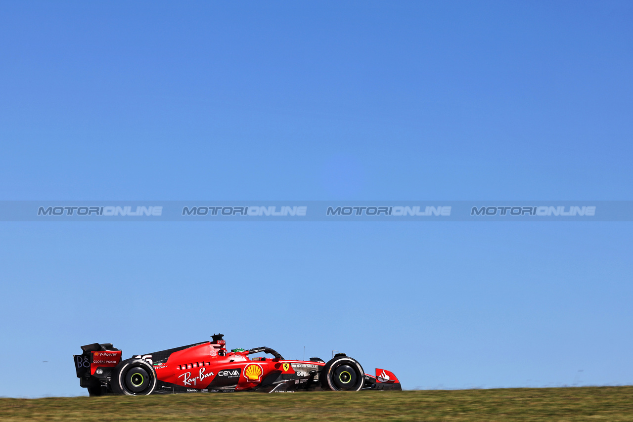 GP STATI UNITI, Charles Leclerc (MON) Ferrari SF-23.

20.10.2023. Formula 1 World Championship, Rd 19, United States Grand Prix, Austin, Texas, USA, Qualifiche Day

- www.xpbimages.com, EMail: requests@xpbimages.com © Copyright: Bearne / XPB Images