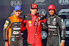 GP STATI UNITI, Qualifiche top three in parc ferme (L to R): Lando Norris (GBR) McLaren, second; Charles Leclerc (MON) Ferrari, pole position; Lewis Hamilton (GBR) Mercedes AMG F1, third.
20.10.2023. Formula 1 World Championship, Rd 19, United States Grand Prix, Austin, Texas, USA, Qualifiche Day
- www.xpbimages.com, EMail: requests@xpbimages.com © Copyright: Batchelor / XPB Images