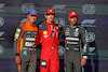 GP STATI UNITI, Qualifiche top three in parc ferme (L to R): Lando Norris (GBR) McLaren, second; Charles Leclerc (MON) Ferrari, pole position; Lewis Hamilton (GBR) Mercedes AMG F1, third.
20.10.2023. Formula 1 World Championship, Rd 19, United States Grand Prix, Austin, Texas, USA, Qualifiche Day
- www.xpbimages.com, EMail: requests@xpbimages.com © Copyright: Moy / XPB Images