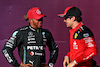 GP STATI UNITI, (L to R): third placed Lewis Hamilton (GBR) Mercedes AMG F1 in qualifying parc ferme with pole sitter Charles Leclerc (MON) Ferrari.
20.10.2023. Formula 1 World Championship, Rd 19, United States Grand Prix, Austin, Texas, USA, Qualifiche Day
- www.xpbimages.com, EMail: requests@xpbimages.com © Copyright: Moy / XPB Images