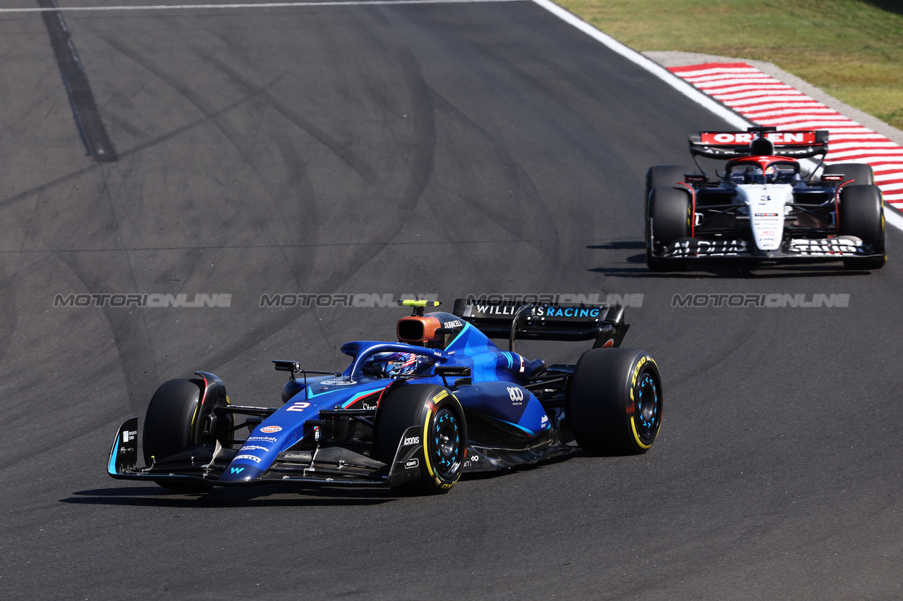 GP UNGHERIA, Logan Sargeant (USA) Williams Racing FW45.

23.07.2023. Formula 1 World Championship, Rd 12, Hungarian Grand Prix, Budapest, Hungary, Gara Day.

- www.xpbimages.com, EMail: requests@xpbimages.com © Copyright: Charniaux / XPB Images