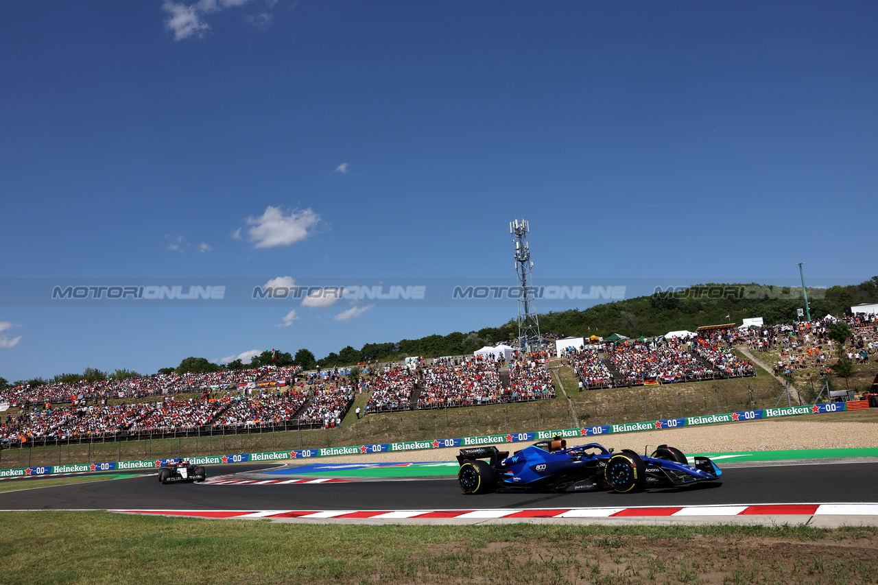 GP UNGHERIA, Logan Sargeant (USA) Williams Racing FW45.

23.07.2023. Formula 1 World Championship, Rd 12, Hungarian Grand Prix, Budapest, Hungary, Gara Day.

- www.xpbimages.com, EMail: requests@xpbimages.com © Copyright: Bearne / XPB Images