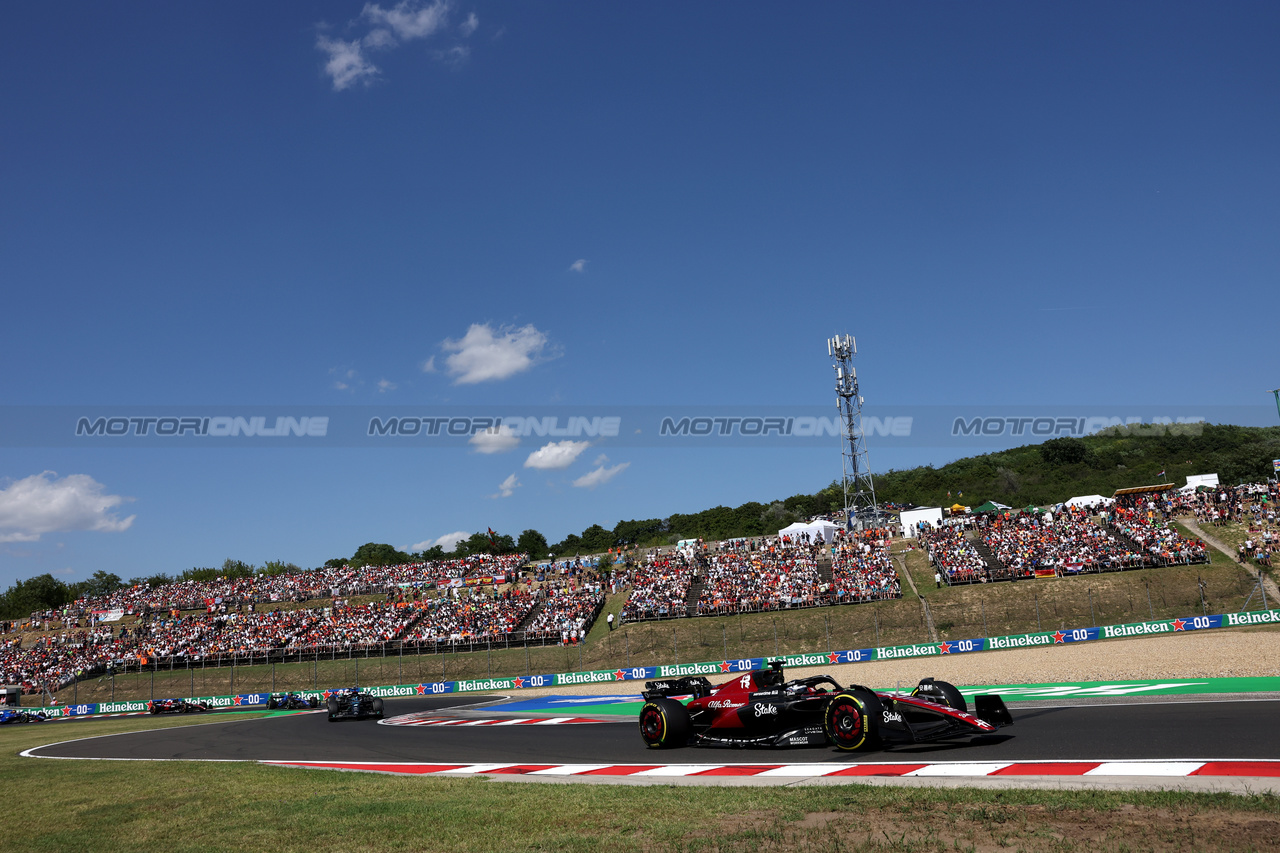 GP UNGHERIA, Valtteri Bottas (FIN) Alfa Romeo F1 Team C43.

23.07.2023. Formula 1 World Championship, Rd 12, Hungarian Grand Prix, Budapest, Hungary, Gara Day.

- www.xpbimages.com, EMail: requests@xpbimages.com © Copyright: Bearne / XPB Images