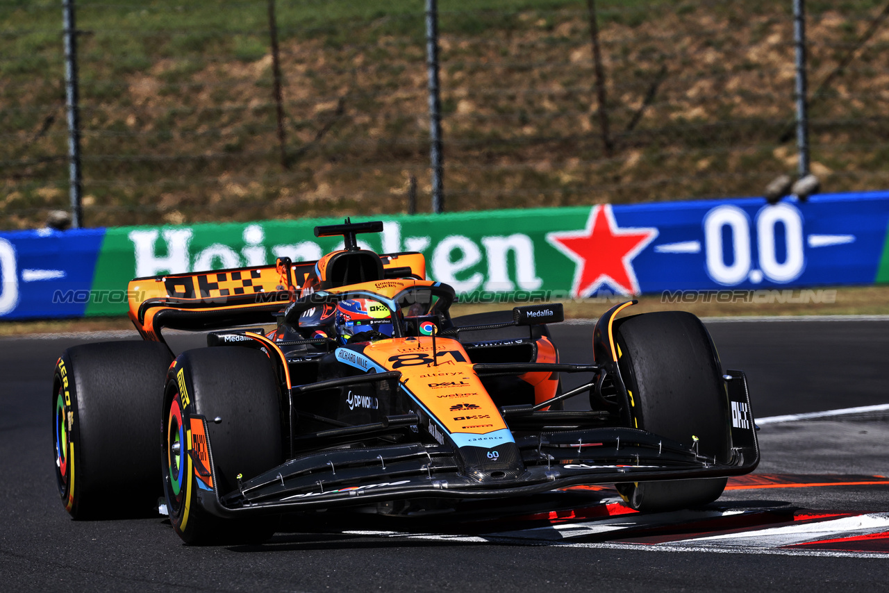 GP UNGHERIA, Oscar Piastri (AUS) McLaren MCL60.

23.07.2023. Formula 1 World Championship, Rd 12, Hungarian Grand Prix, Budapest, Hungary, Gara Day.

- www.xpbimages.com, EMail: requests@xpbimages.com © Copyright: Bearne / XPB Images