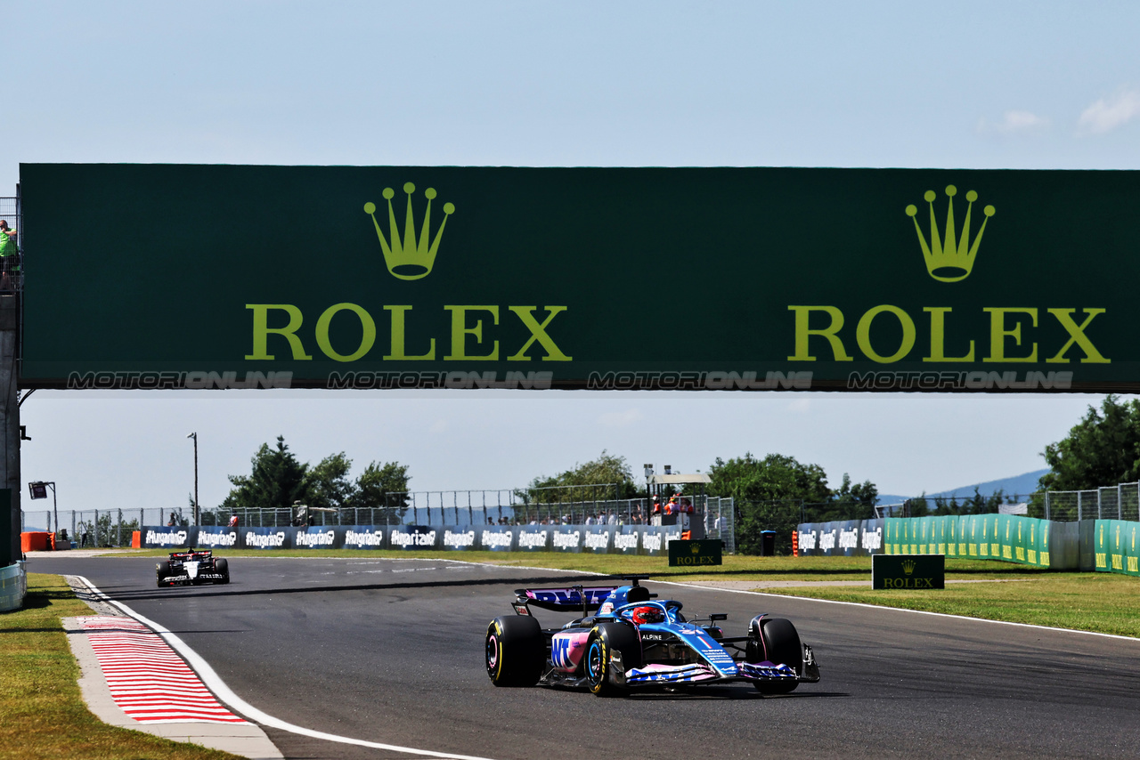 GP UNGHERIA, Esteban Ocon (FRA) Alpine F1 Team A523.

23.07.2023. Formula 1 World Championship, Rd 12, Hungarian Grand Prix, Budapest, Hungary, Gara Day.

- www.xpbimages.com, EMail: requests@xpbimages.com © Copyright: Moy / XPB Images