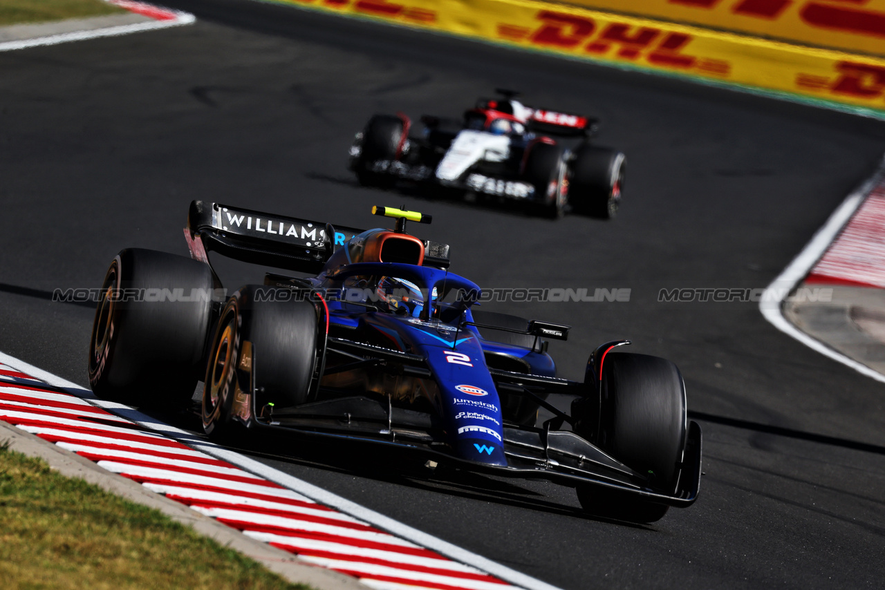 GP UNGHERIA, Logan Sargeant (USA) Williams Racing FW45.

23.07.2023. Formula 1 World Championship, Rd 12, Hungarian Grand Prix, Budapest, Hungary, Gara Day.

- www.xpbimages.com, EMail: requests@xpbimages.com © Copyright: Moy / XPB Images