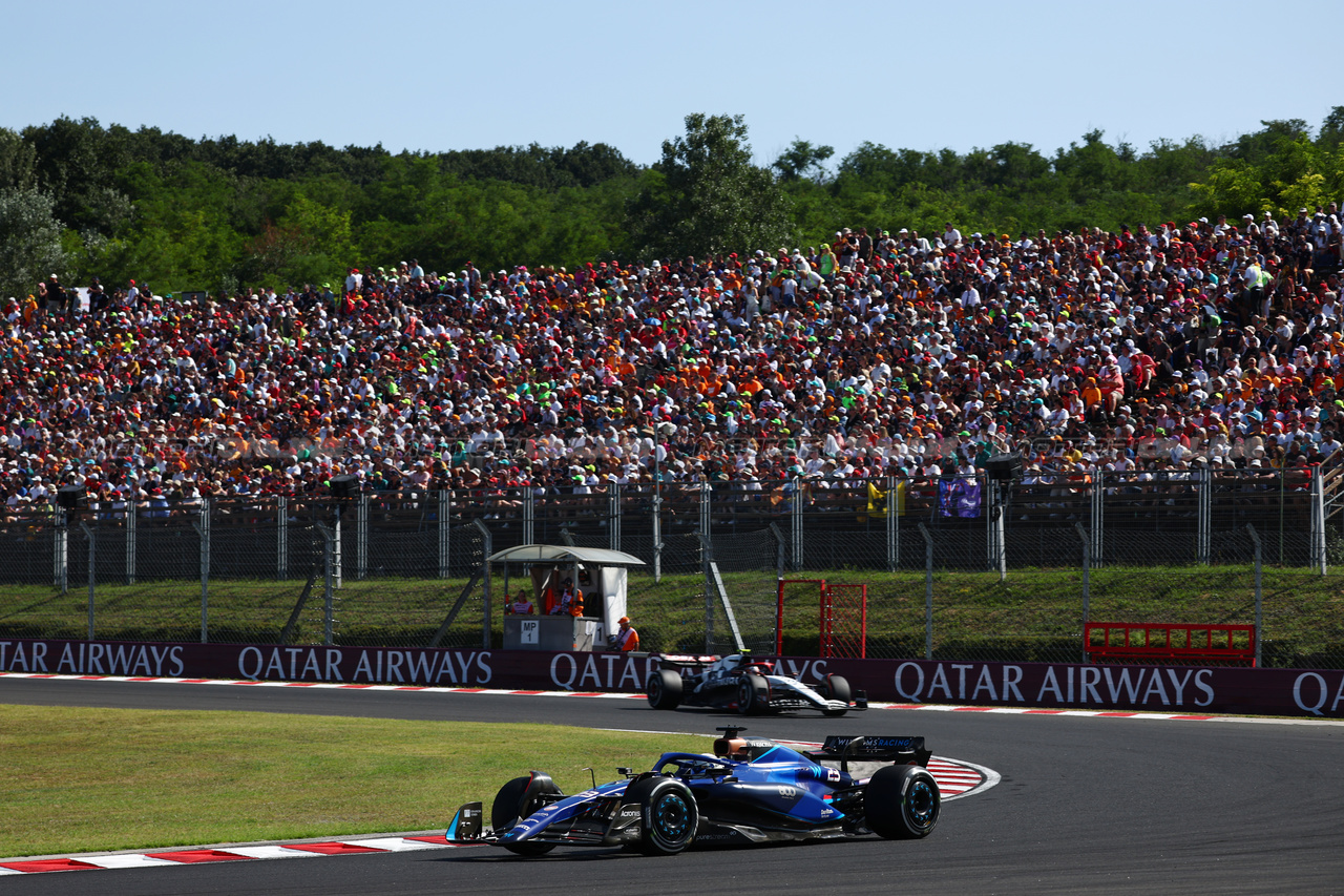 GP UNGHERIA, Alexander Albon (THA) Williams Racing FW45.

23.07.2023. Formula 1 World Championship, Rd 12, Hungarian Grand Prix, Budapest, Hungary, Gara Day.

- www.xpbimages.com, EMail: requests@xpbimages.com © Copyright: Charniaux / XPB Images