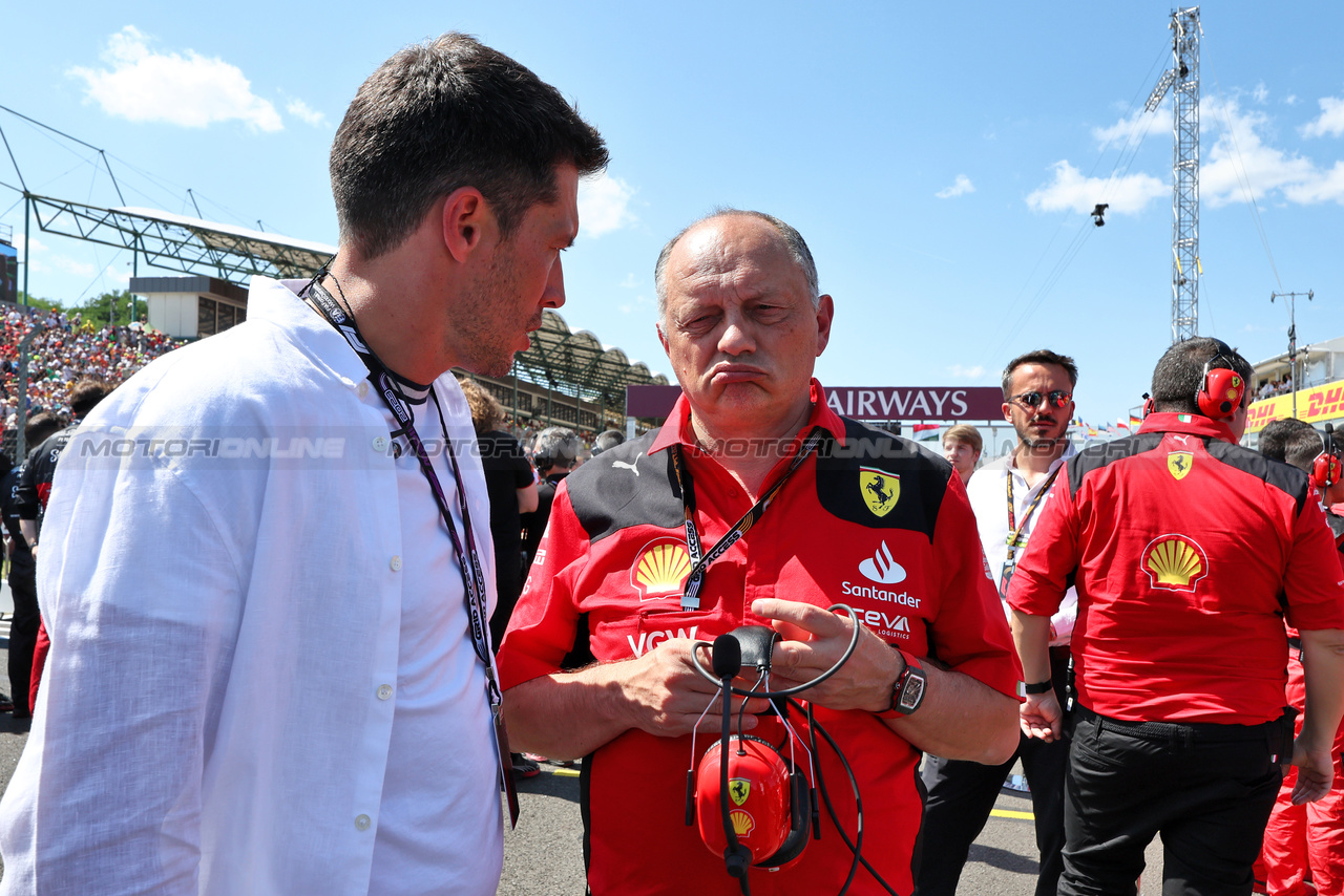 GP UNGHERIA, Frederic Vasseur (FRA) Ferrari Team Principal on the grid.

23.07.2023. Formula 1 World Championship, Rd 12, Hungarian Grand Prix, Budapest, Hungary, Gara Day.

- www.xpbimages.com, EMail: requests@xpbimages.com © Copyright: Moy / XPB Images